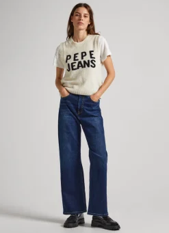 Women Pepe Jeans Lexa Sky Wide Leg High-Rise Jeans