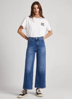 Women Pepe Jeans Lexa Sky Wide Leg High-Rise Jeans