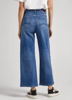 Women Pepe Jeans Lexa Sky Wide Leg High-Rise Jeans