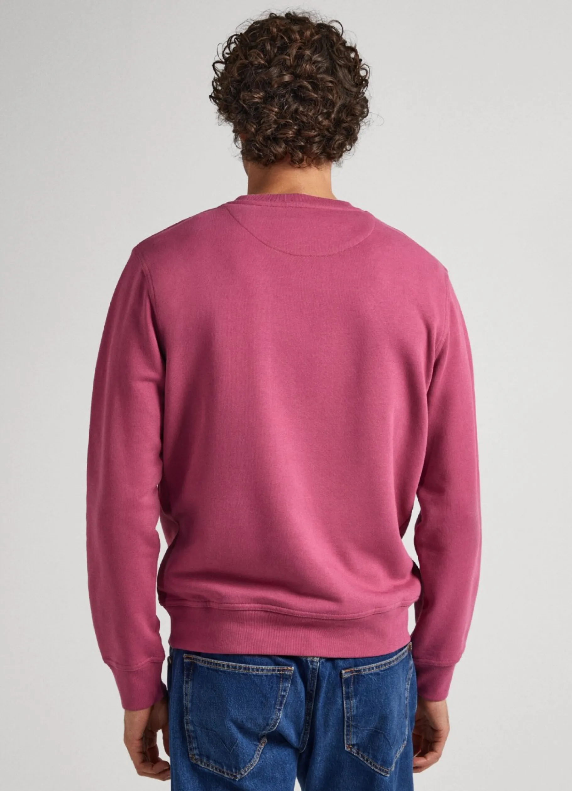 Men Pepe Jeans Logo Print Cotton Sweatshirt