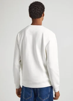 Men Pepe Jeans Logo Print Cotton Sweatshirt