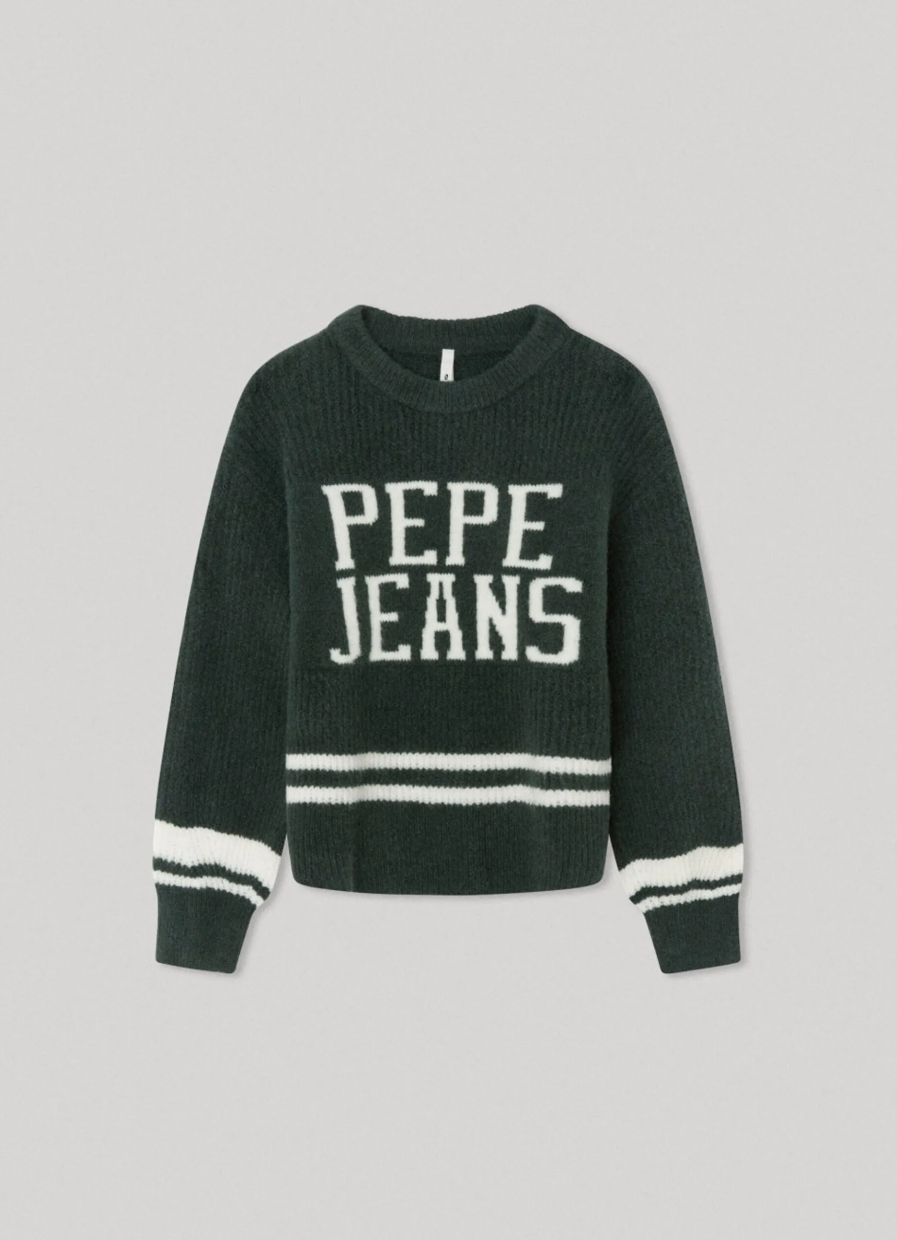 Girl Pepe Jeans Logo Print Knit