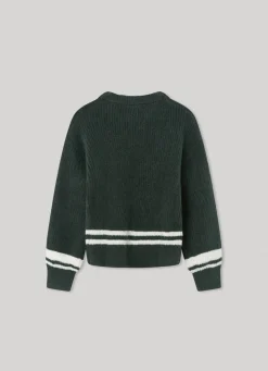 Girl Pepe Jeans Logo Print Knit