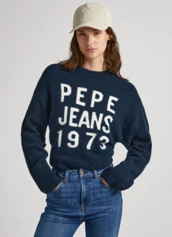 Women Pepe Jeans Logo Print Knit