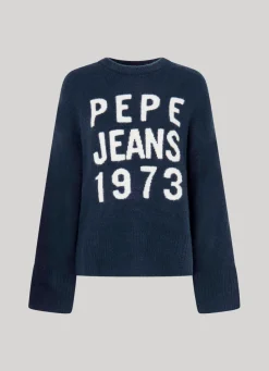 Women Pepe Jeans Logo Print Knit