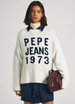 Women Pepe Jeans Logo Print Knit
