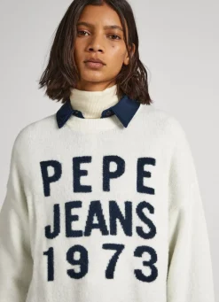 Women Pepe Jeans Logo Print Knit