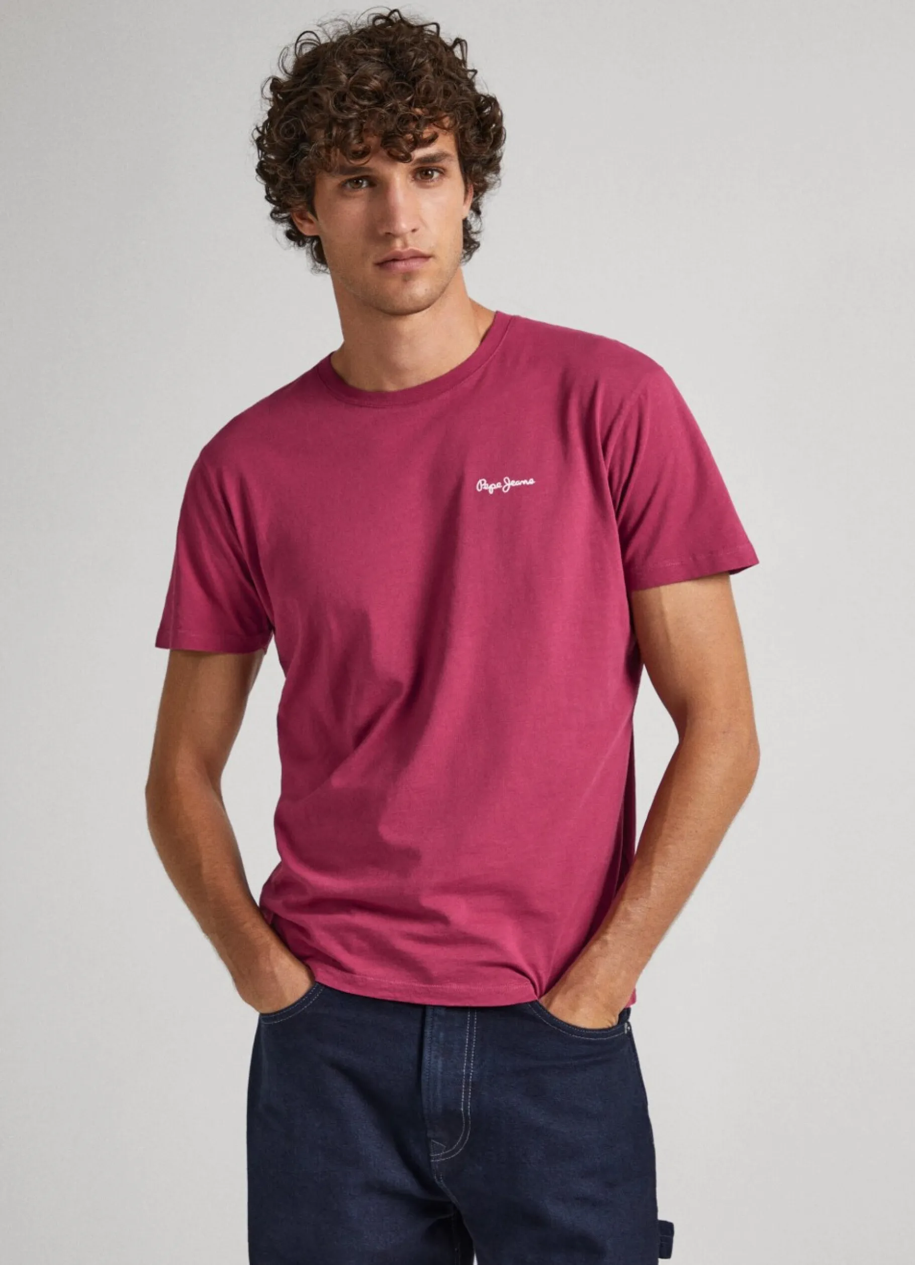Men Pepe Jeans Logo Print T-Shirt