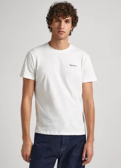 Men Pepe Jeans Logo Print T-Shirt