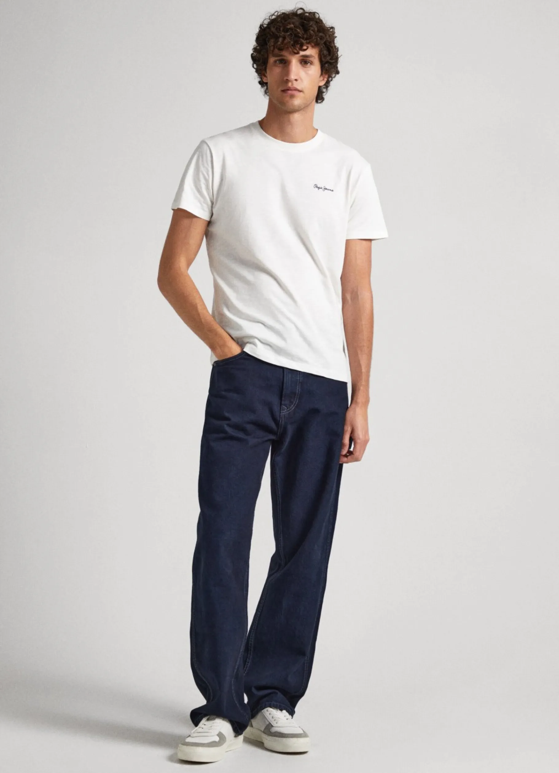 Men Pepe Jeans Logo Print T-Shirt