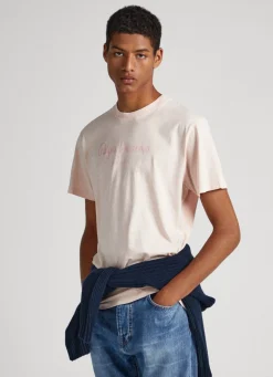 Men Pepe Jeans Logo Print T-Shirt