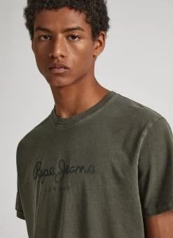 Men Pepe Jeans Logo Print T-Shirt