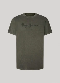 Men Pepe Jeans Logo Print T-Shirt