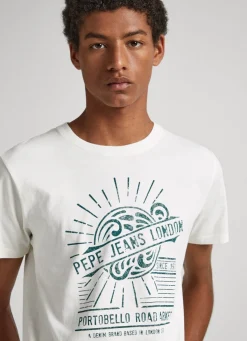 Men Pepe Jeans Logo Print T-Shirt