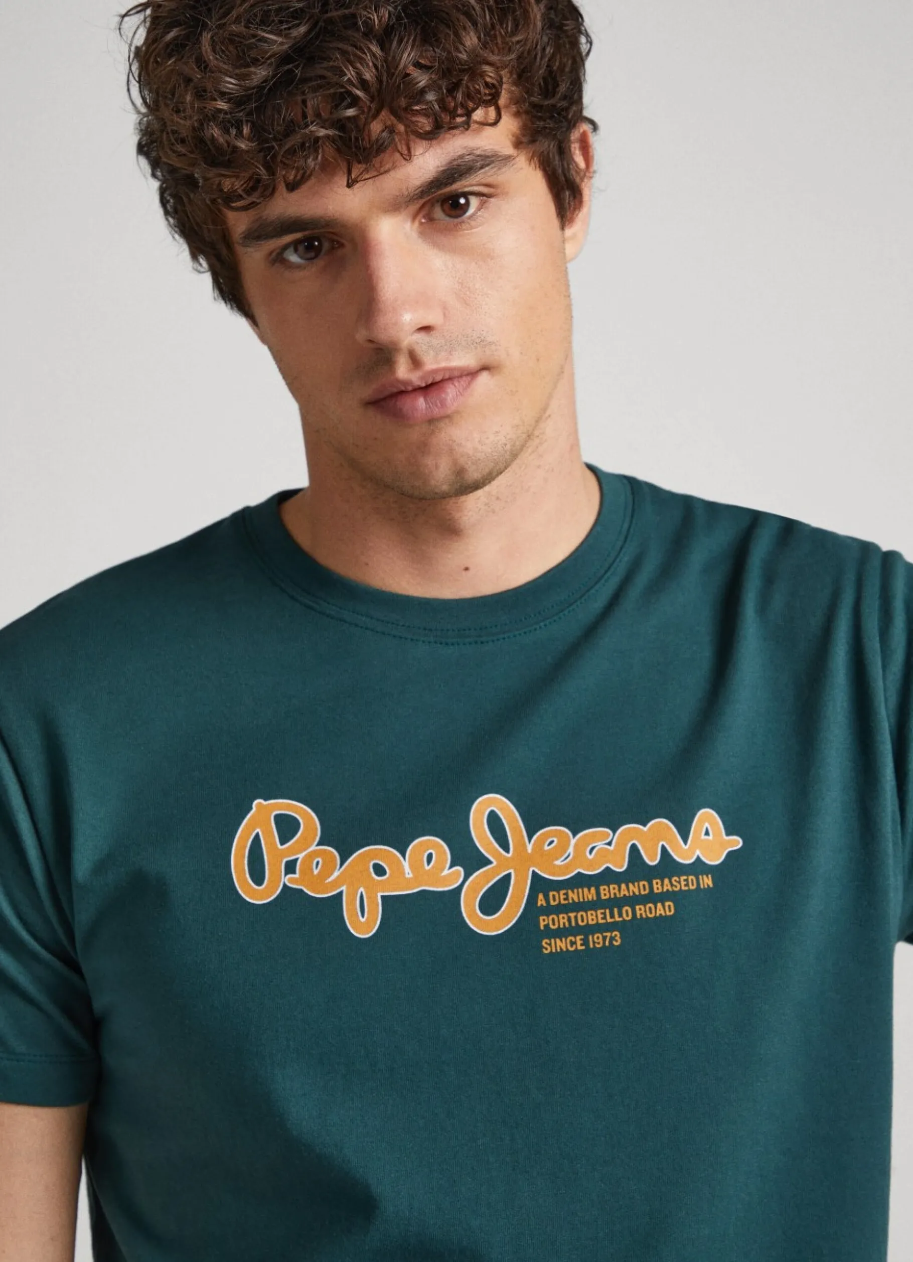 Men Pepe Jeans Logo Print T-Shirt