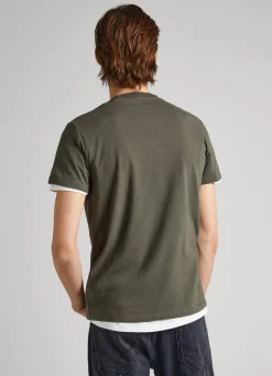 Men Pepe Jeans Logo Print T-Shirt