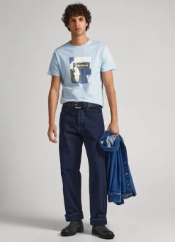 Men Pepe Jeans Logo Print T-Shirt