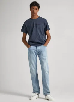 Men Pepe Jeans Logo Print T-Shirt