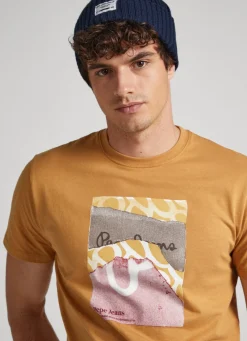 Men Pepe Jeans Logo Print T-Shirt