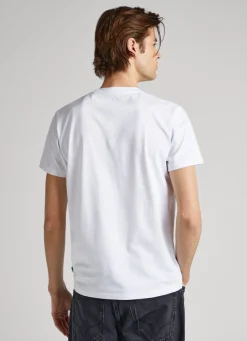 Men Pepe Jeans Logo Print T-Shirt