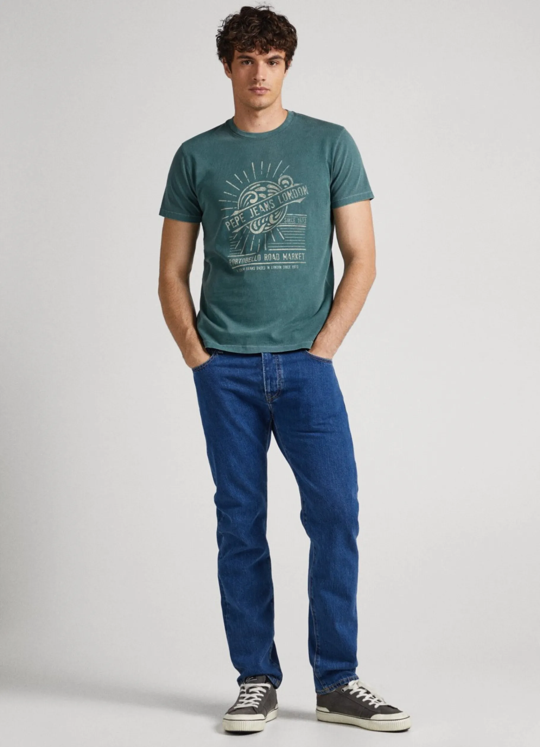 Men Pepe Jeans Logo Print T-Shirt