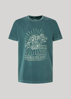 Men Pepe Jeans Logo Print T-Shirt