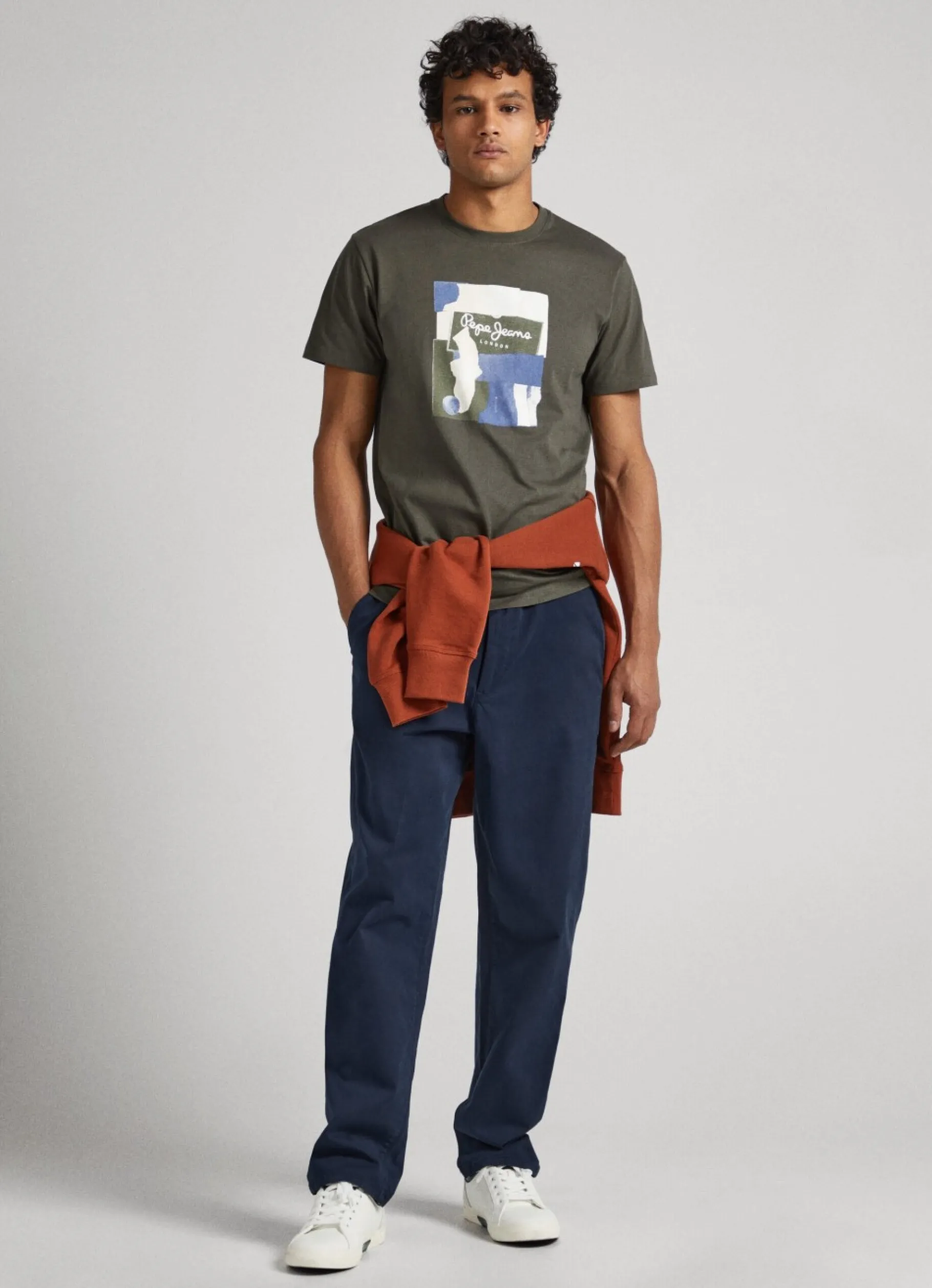 Men Pepe Jeans Logo Print T-Shirt