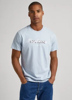 Men Pepe Jeans Logo Print T-Shirt