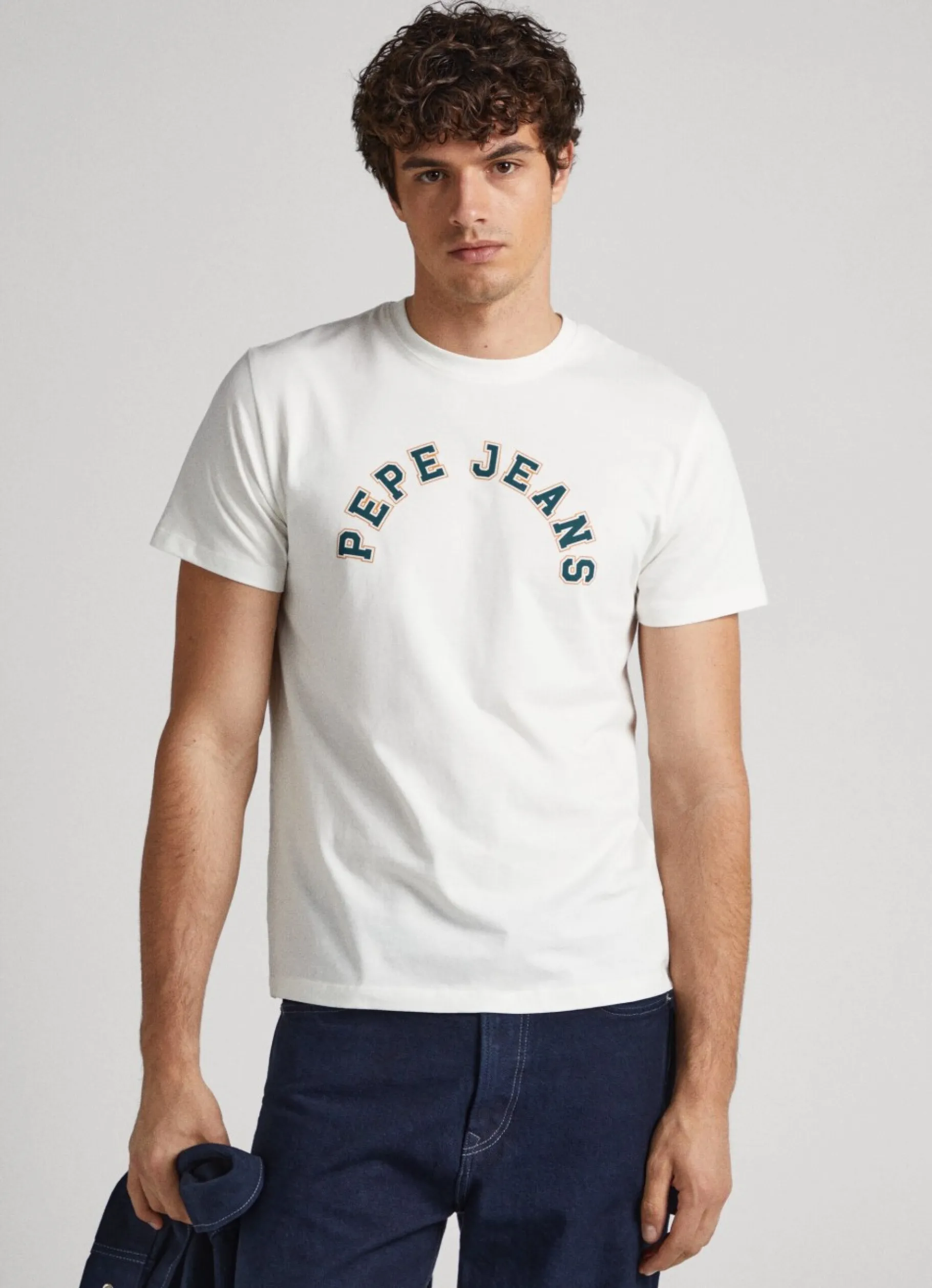 Men Pepe Jeans Logo Print T-Shirt