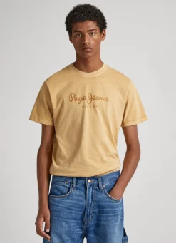 Men Pepe Jeans Logo Print T-Shirt