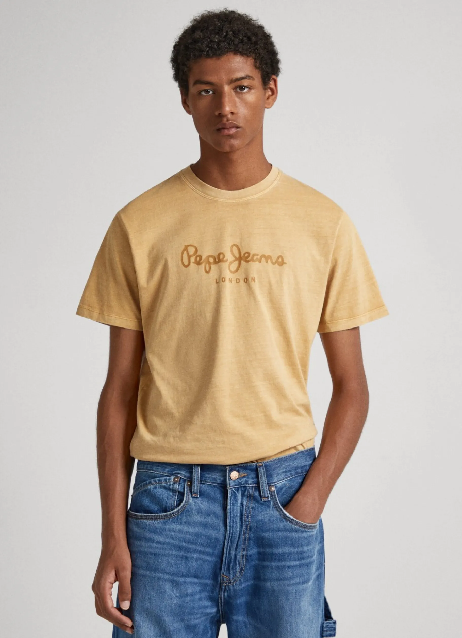 Men Pepe Jeans Logo Print T-Shirt