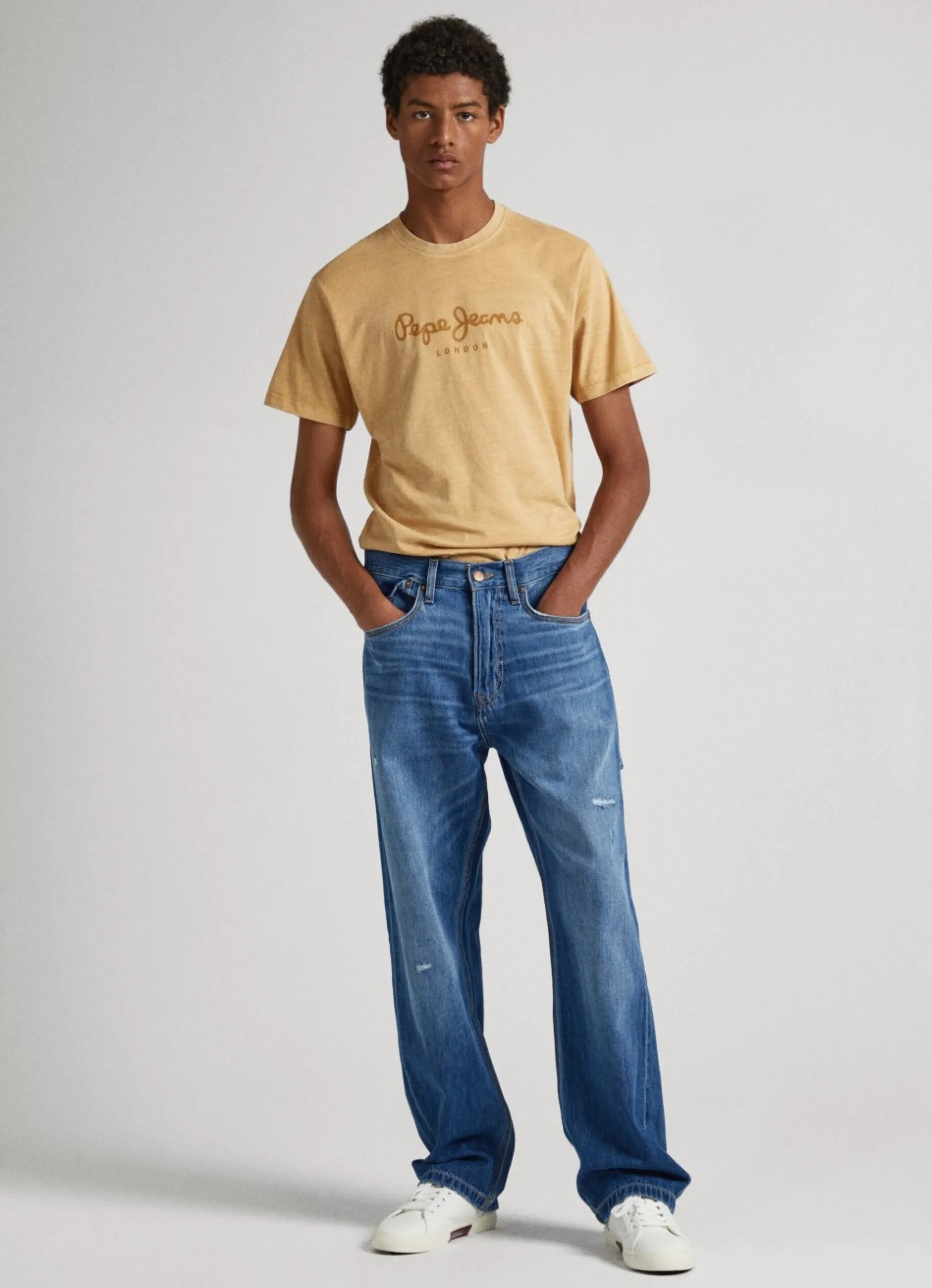 Men Pepe Jeans Logo Print T-Shirt