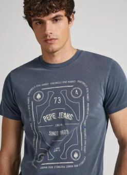 Men Pepe Jeans Logo Print T-Shirt