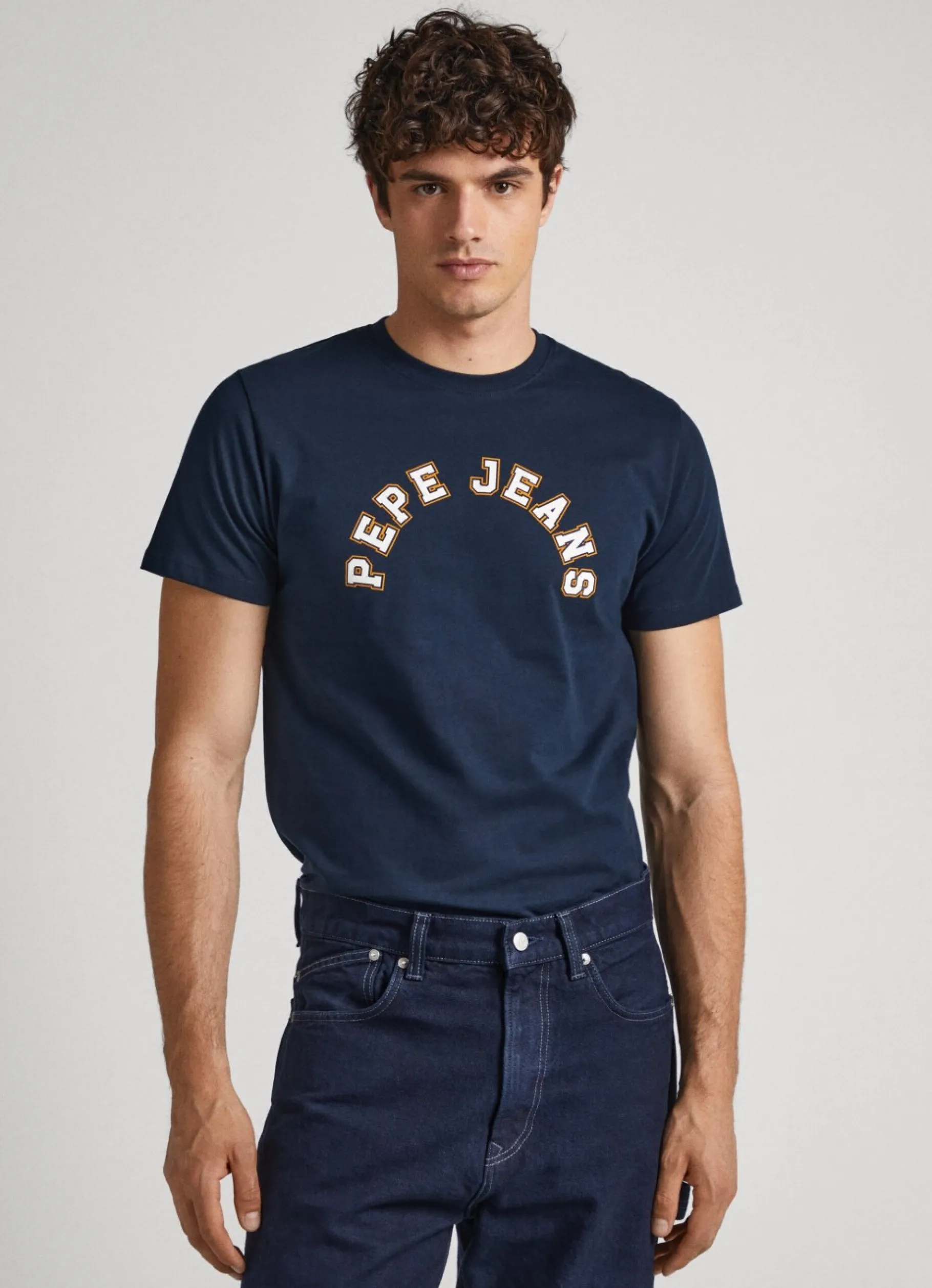 Men Pepe Jeans Logo Print T-Shirt