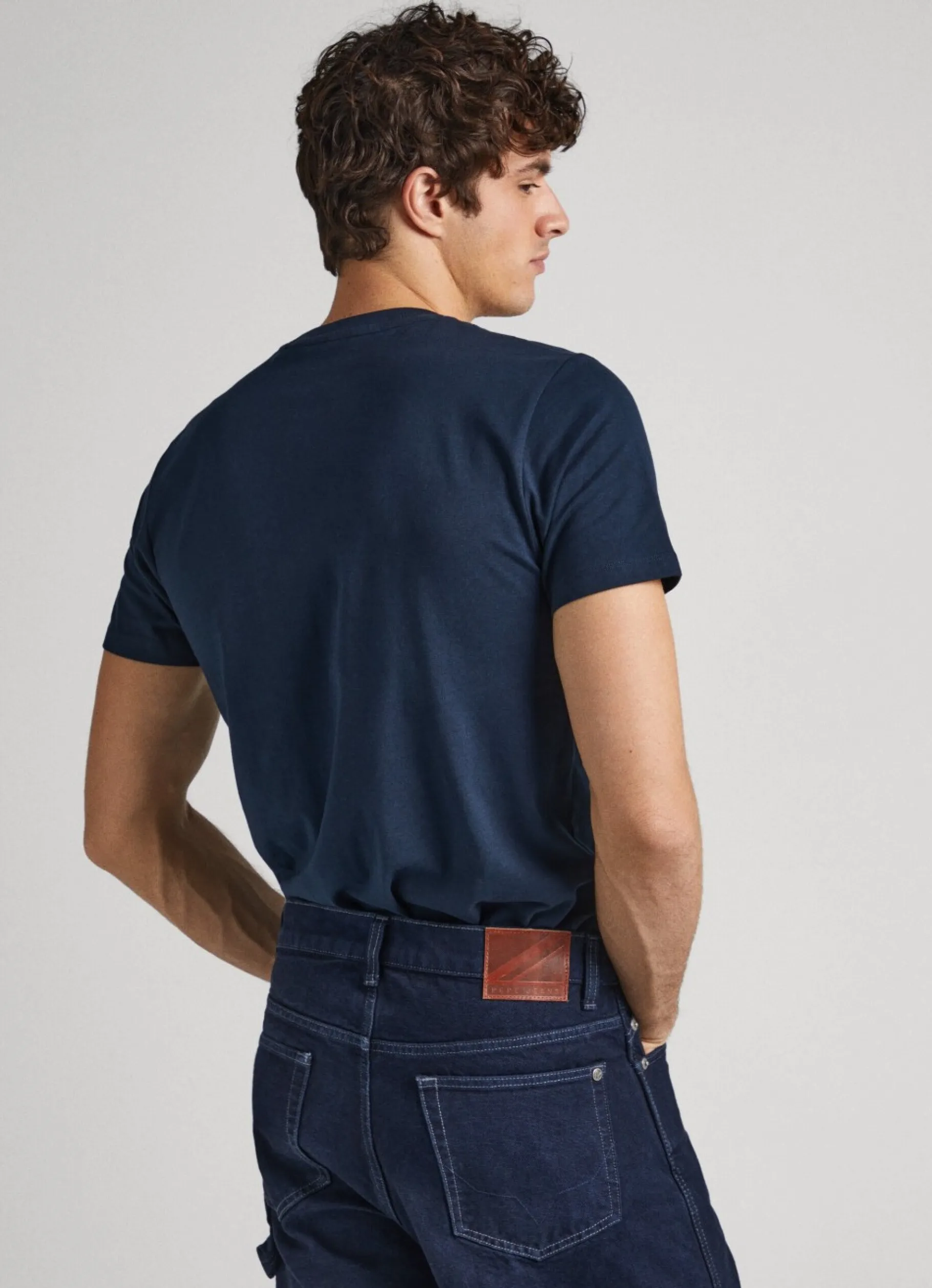 Men Pepe Jeans Logo Print T-Shirt