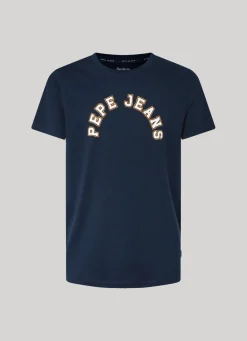 Men Pepe Jeans Logo Print T-Shirt