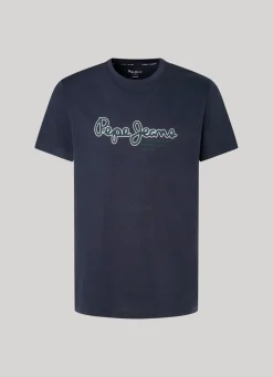 Men Pepe Jeans Logo Print T-Shirt