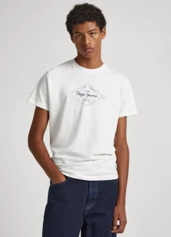 Men Pepe Jeans Logo Print T-Shirt