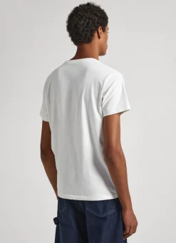 Men Pepe Jeans Logo Print T-Shirt
