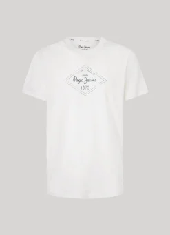Men Pepe Jeans Logo Print T-Shirt