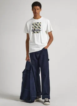 Men Pepe Jeans Logo Print T-Shirt