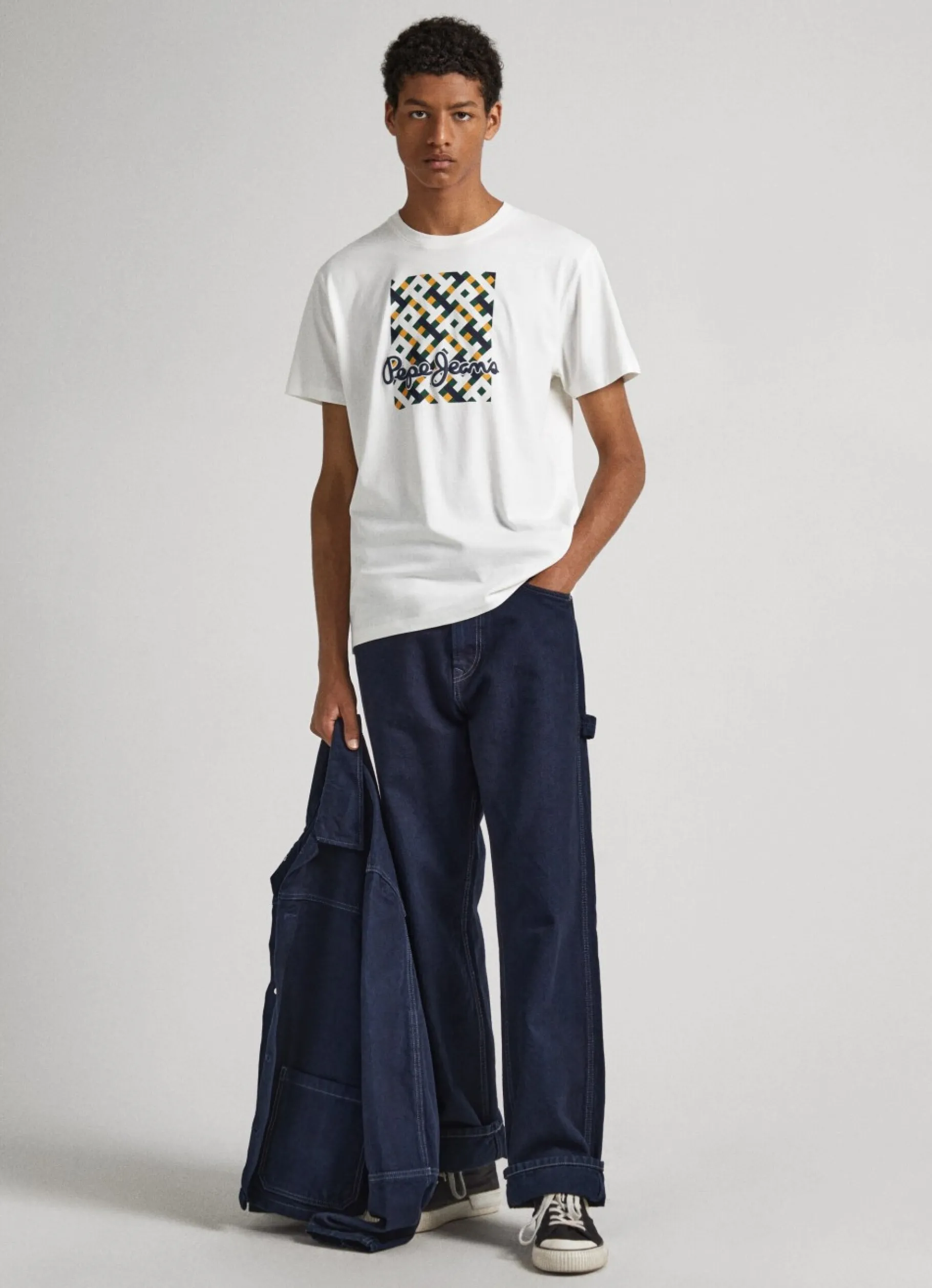Men Pepe Jeans Logo Print T-Shirt