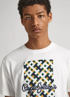 Men Pepe Jeans Logo Print T-Shirt