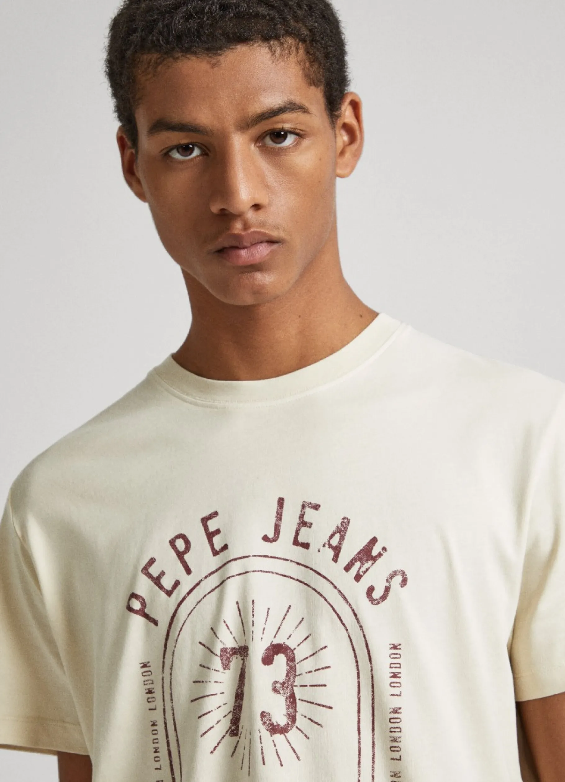 Men Pepe Jeans Logo Print T-Shirt