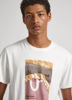 Men Pepe Jeans Logo Print T-Shirt