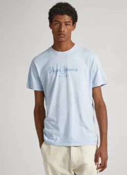 Men Pepe Jeans Logo Print T-Shirt