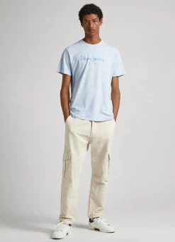 Men Pepe Jeans Logo Print T-Shirt
