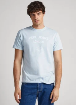 Men Pepe Jeans Logo Print T-Shirt