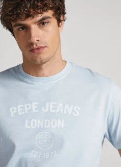 Men Pepe Jeans Logo Print T-Shirt