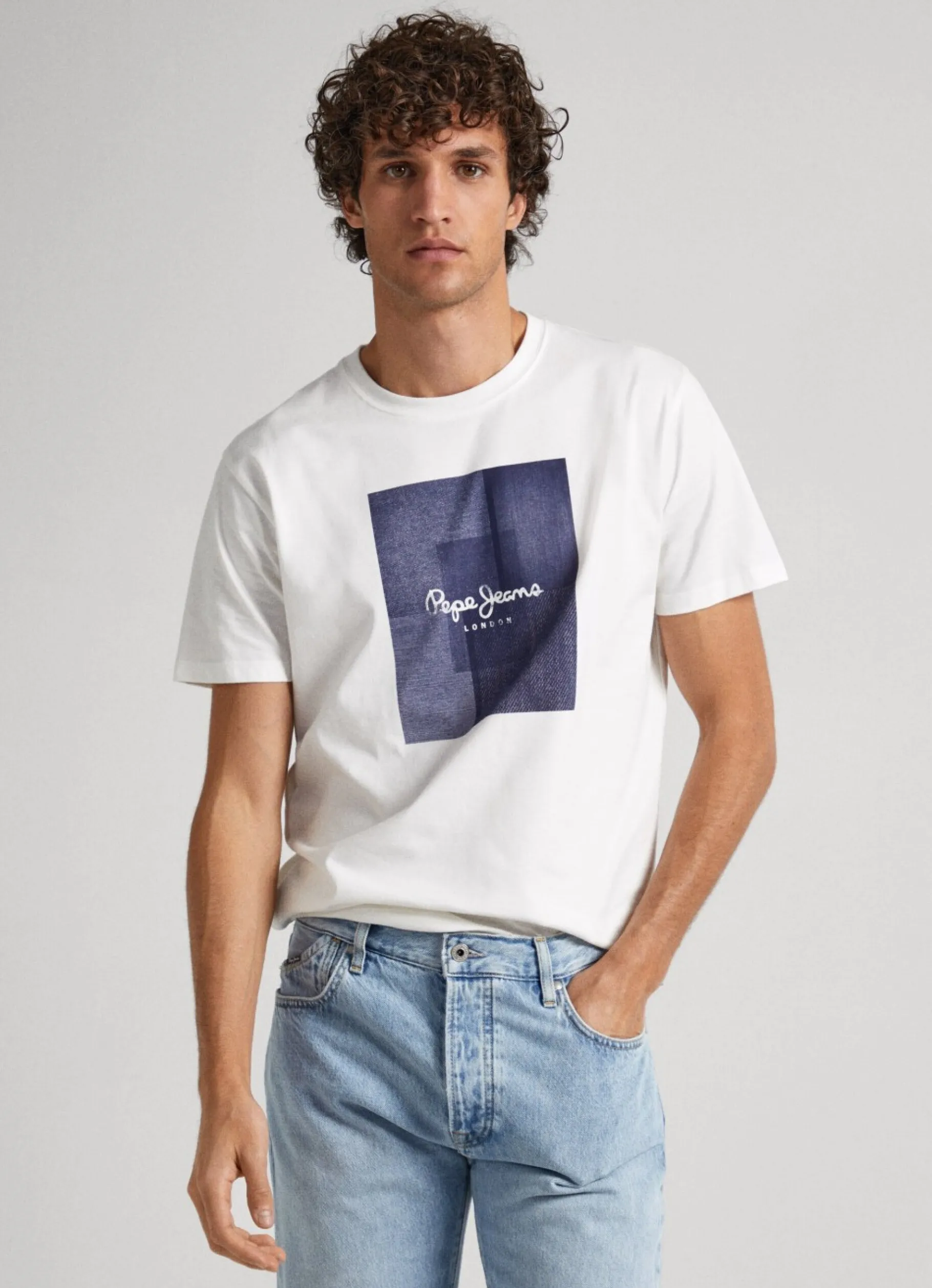 Men Pepe Jeans Logo Print T-Shirt